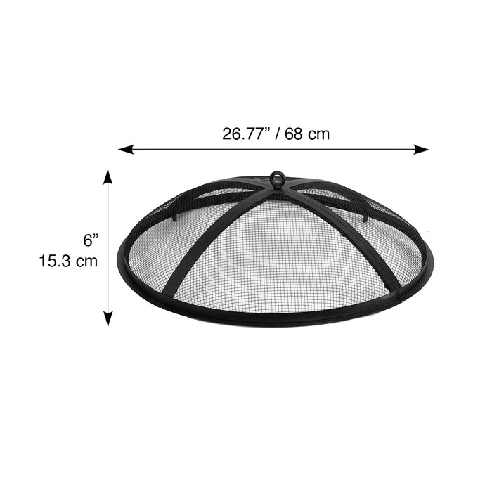 Blue Sky Outdoor Living DSP3018 | Domed Spark Screen and Lift | Improved Mammoth Smokeless Patio Fire Pit