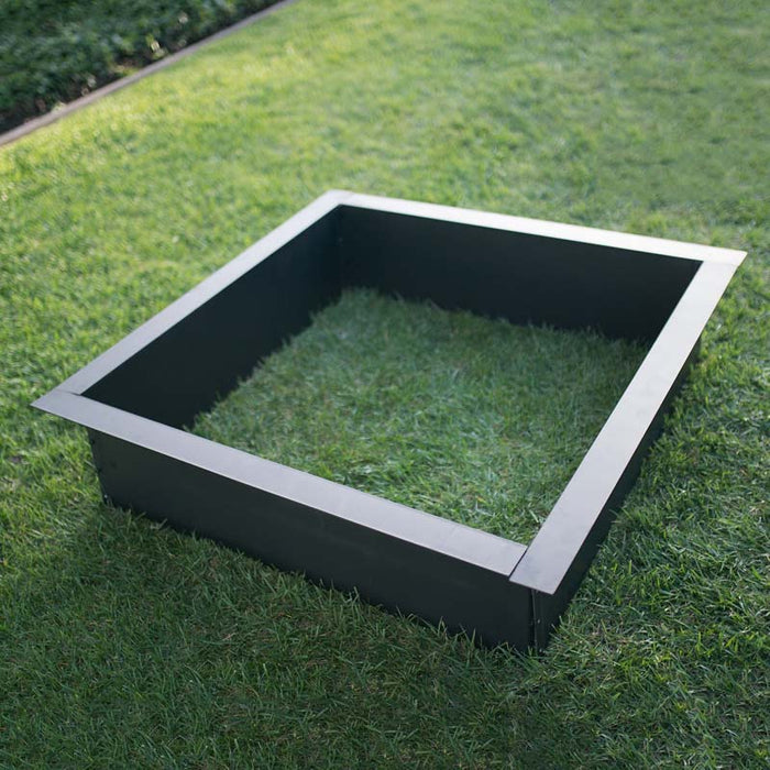 Blue Sky Outdoor Living PCFF3636 | Heavy Gauge 36" Square x 10" High Fire Ring, Porcelain Coated