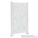 White Bamboo 6ft Privacy Screen