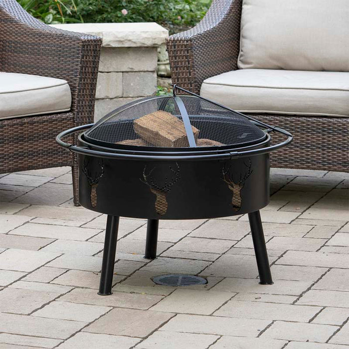 Blue Sky Outdoor Living WBFB29-MD | 29" Round Barrel Fire Pit