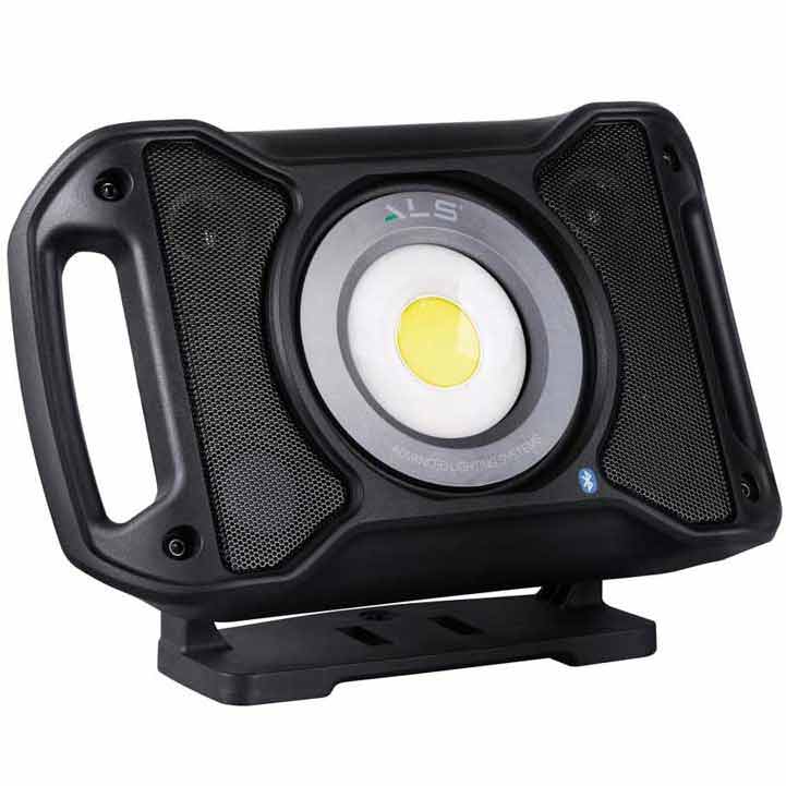 1000 Lumens Rechargeable LED Work Light with Bluetooth Speaker