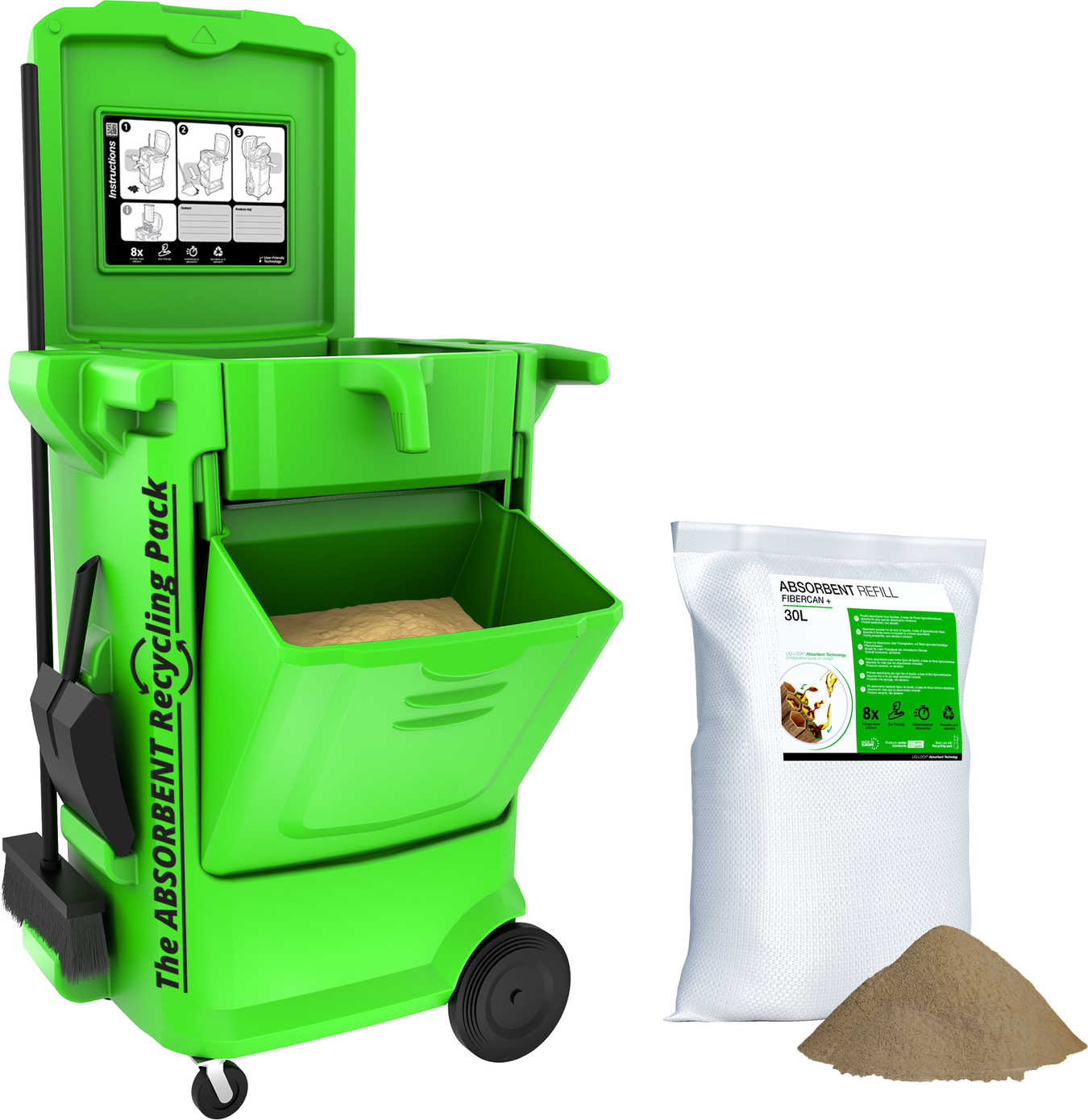 Toucan Absorbent Cleaning & Recycling System Bundle