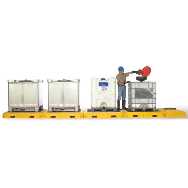 Ultra-Modular IBC Spill Pallet | Indoor - 3 IBC | UltraTech 1126