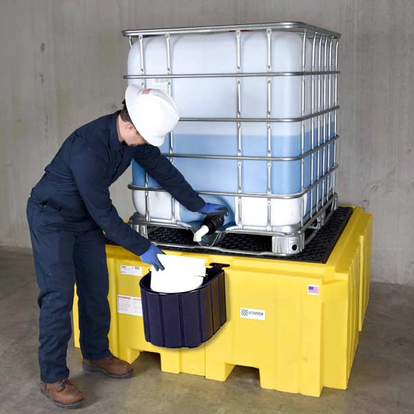 Ultra-IBC Spill Pallet Plus with Drain | Low Profile | UltraTech 1158