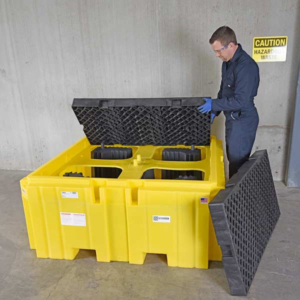 Ultra-IBC Spill Pallet Plus with Drain | Low Profile | UltraTech 1158
