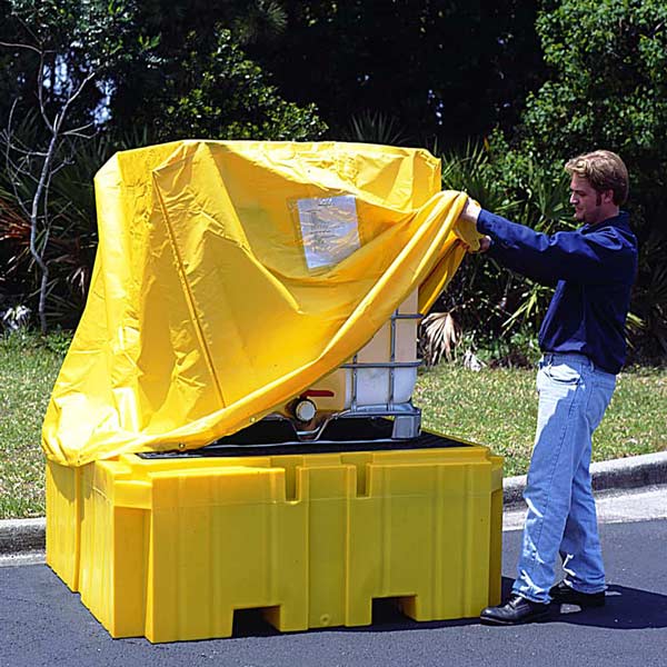 Ultra-IBC Spill Pallet Plus with Drain | Low Profile | UltraTech 1158