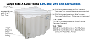 Large Tote-A-Lube Tank Specifications