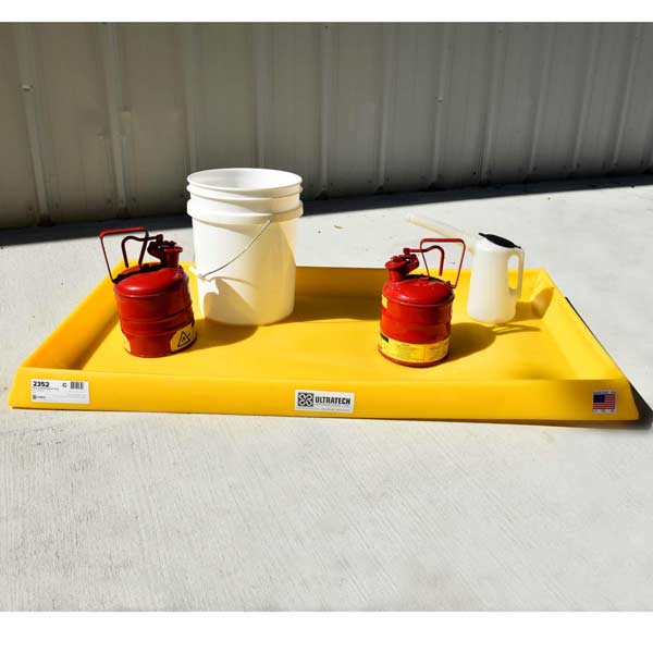 Ultra-Containment Tray without Grating - Yellow | UltraTech 2351