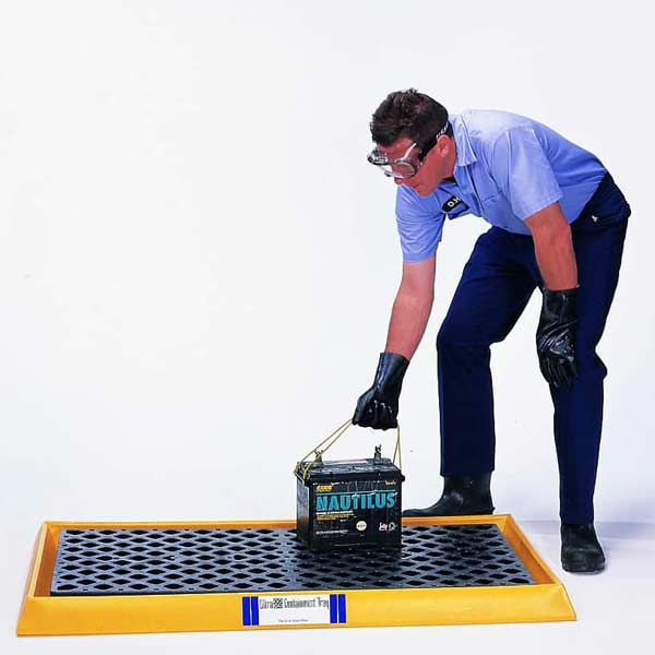 Ultra-Containment Tray without Grating - Yellow | UltraTech 2351