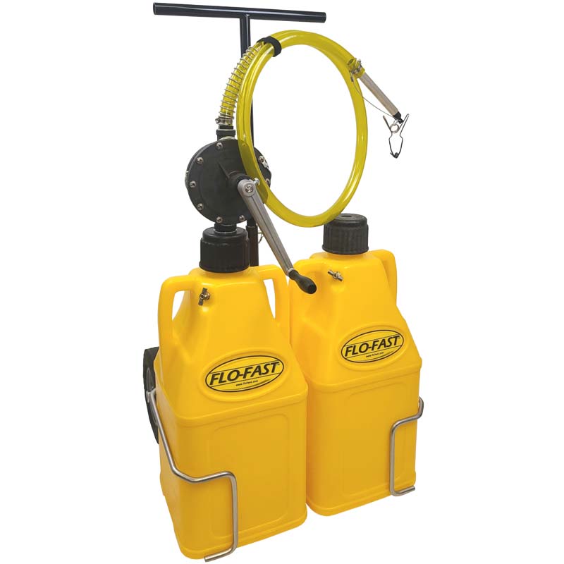 Flo-Fast Pro Dual System, (2) 7.5 Gallon Containers, 12" Tires | Yellow 31030-Y