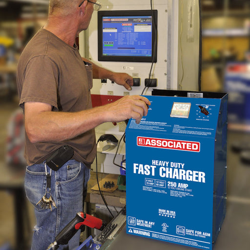 6/12 Volt Wheel Charger, Associated Equipment 6012AGM