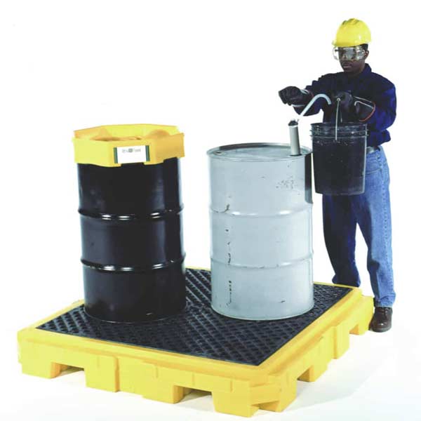 Ultra Spill Pallet Plus without Drain | P1 - 1 Drum | UltraTech 9606