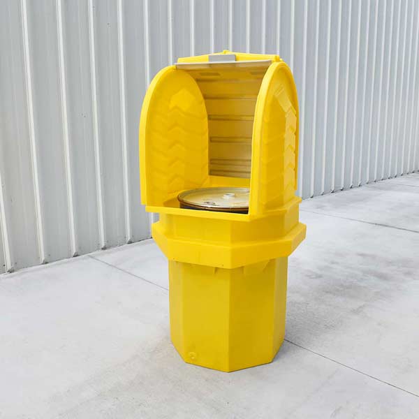 Ultra-Hard Top Spill Pallet Plus with Drain | P1 - 1 Drum | UltraTech 9641