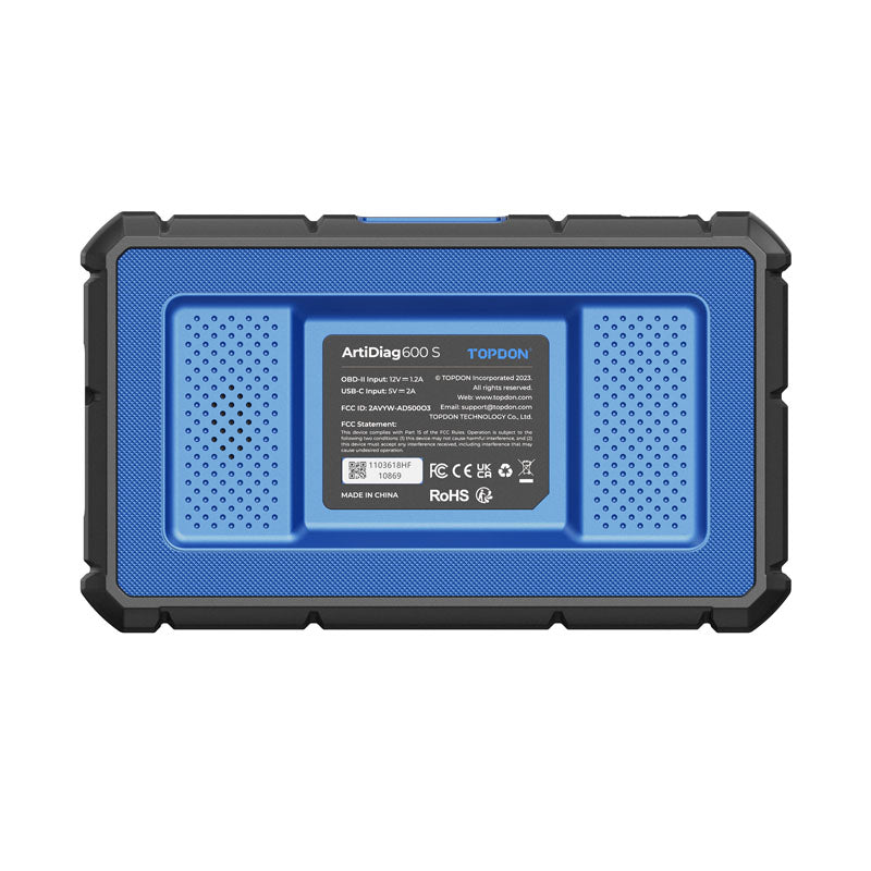 AD600S | ArtiDiag600S 5" Scan Tool - PCM/TCM/ABS/SRS Lifetime Updates 8 Ser Func | TOPDON