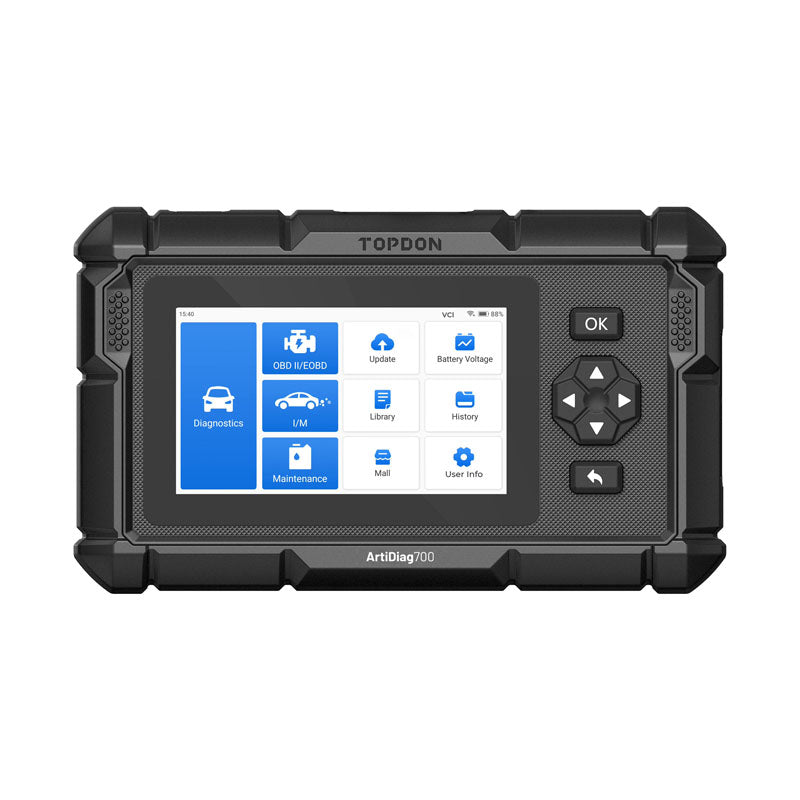 AD700 | ArtiDiag700 5" Scan Tool - All Systems Scan, 15 Service Functions | TOPDON