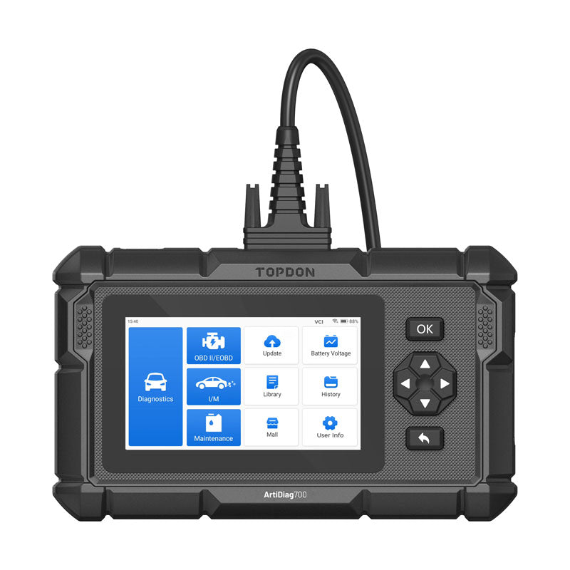AD700 | ArtiDiag700 5" Scan Tool - All Systems Scan, 15 Service Functions | TOPDON