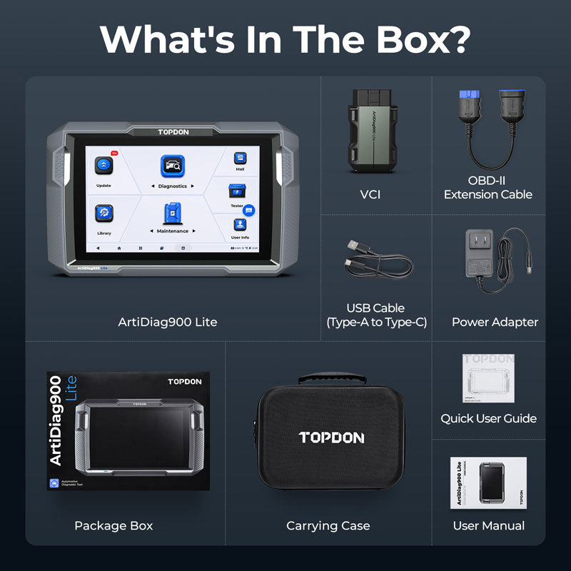AD900LITE | ArtiDiag900 Lite 8" Scan Tool Full System Diagnostics | TOPDON