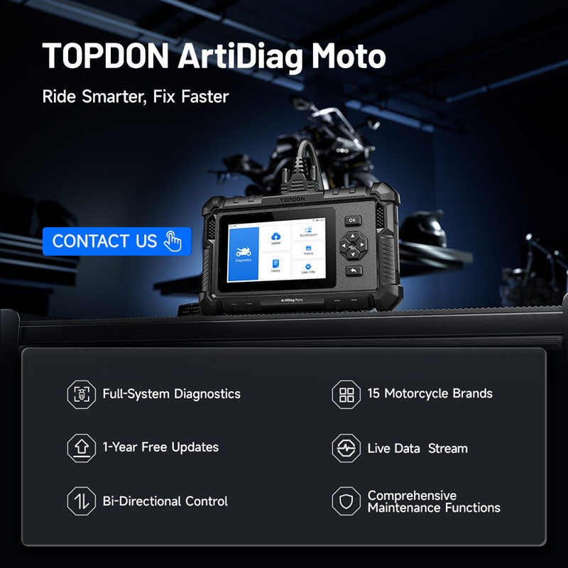 ADMOTO | ArtiDiag Moto 5 Inch Motorcycle Diagnostic Tool | TOPDON