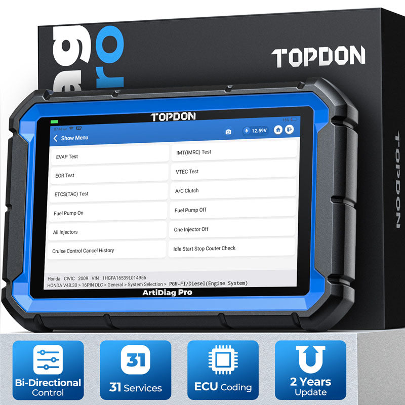 ADPRO | ArtiDiag Pro 7" Scan Tool w/Service Functions & Bi-Directional Controls | TOPDON