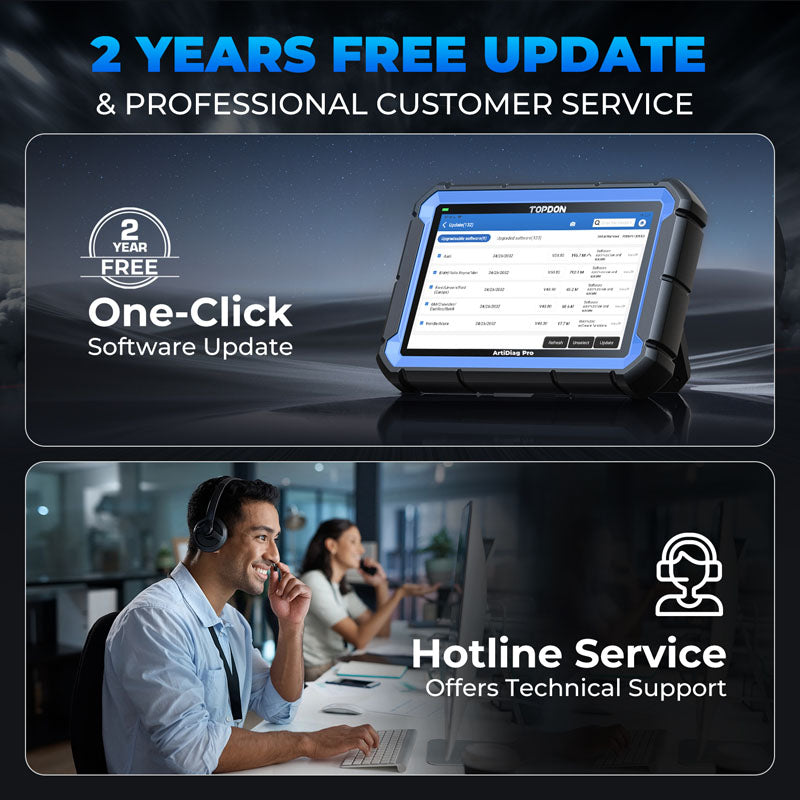 ADPRO | ArtiDiag Pro 7" Scan Tool w/Service Functions & Bi-Directional Controls | TOPDON