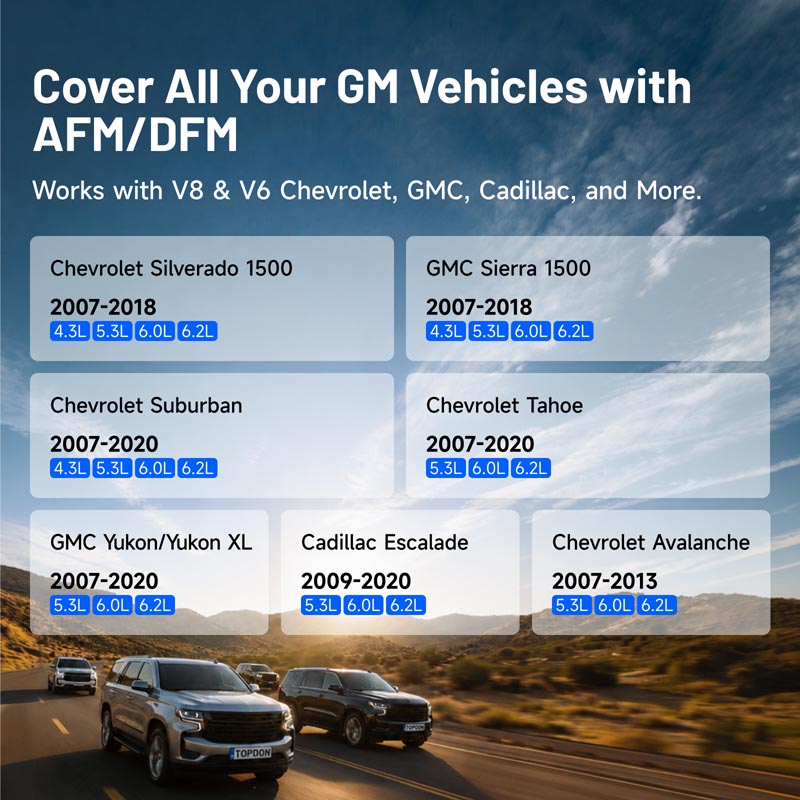 AFMD | AFM Disabler for GM Vehicles | TOPDON