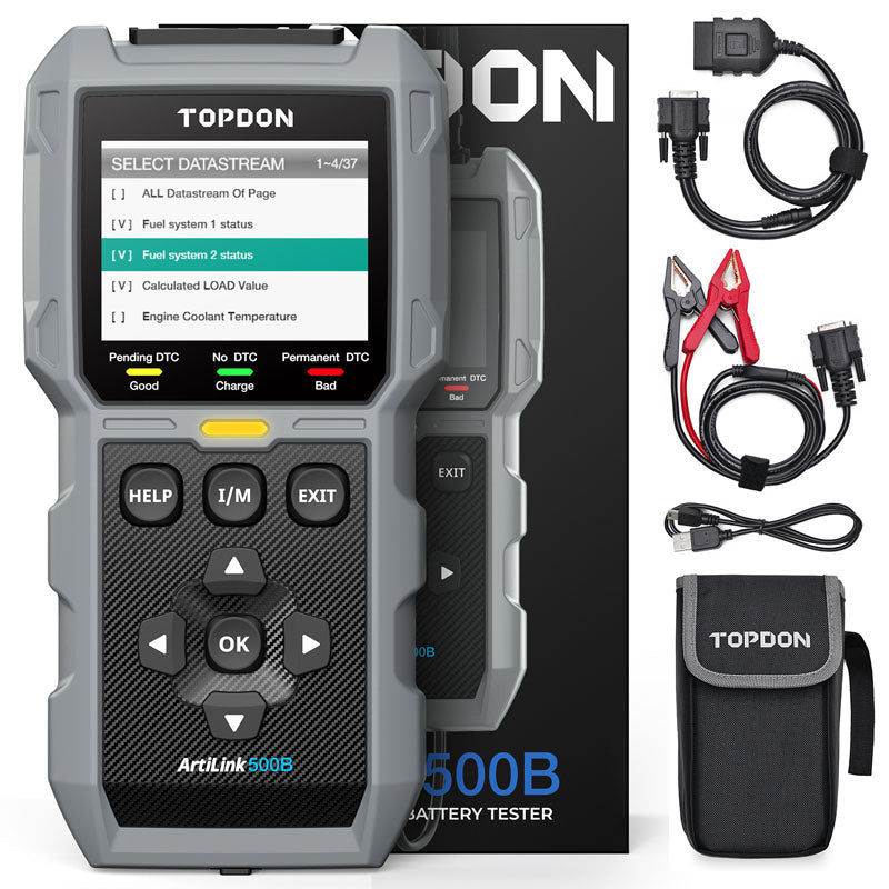AL500B | ArtiLink500B 2-in-1 Code Reader & Battery Tester w/Data Graphing | TOPDON