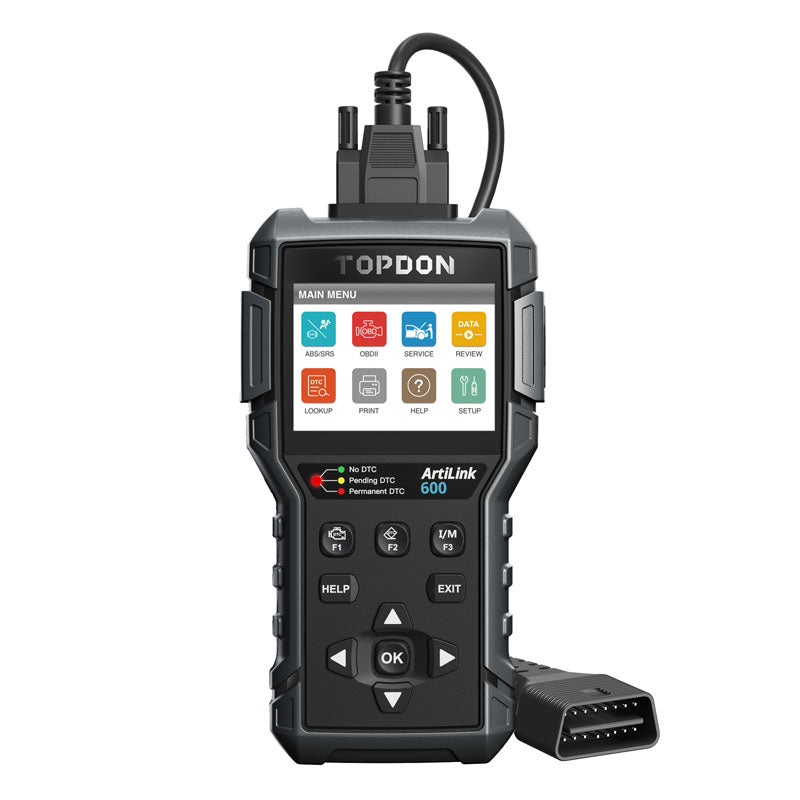 AL600 | ArtiLink600 Code Reader - ABS & SRS Active Tests & Live Data | TOPDON