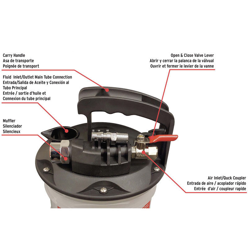 2 Quart Brake Fluid Exchanger | John Dow Industries | JDI-050EV