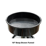 16-Gallon Portable Oil Drain with deep funnel