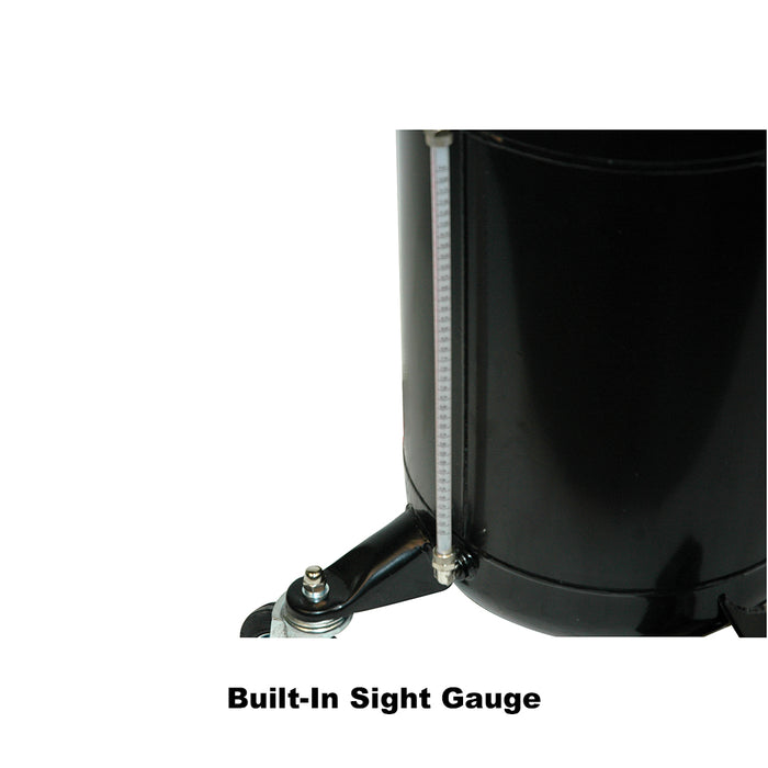16-Gallon Portable Oil Drain with built in sight gauge