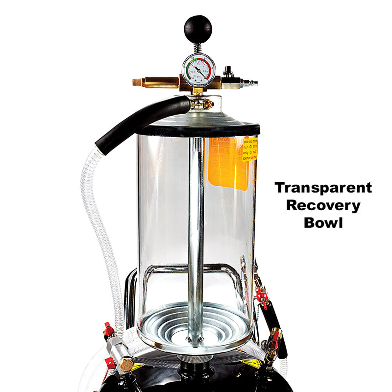 20 Gallon Combination Fluid Evacuator & Oil Drain with Bowl | JDI-20COMBO-B