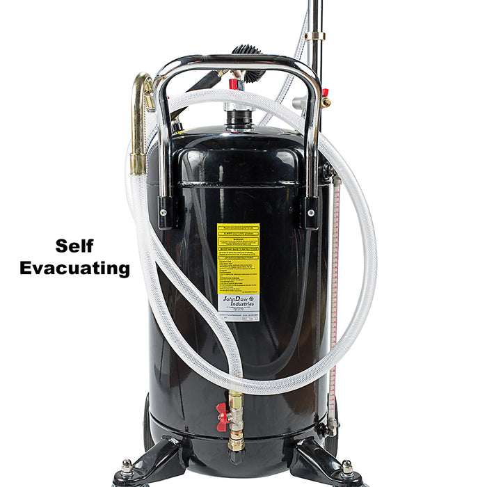 20 Gallon Combination Fluid Evacuator & Oil Drain with Bowl | JDI-20COMBO-B