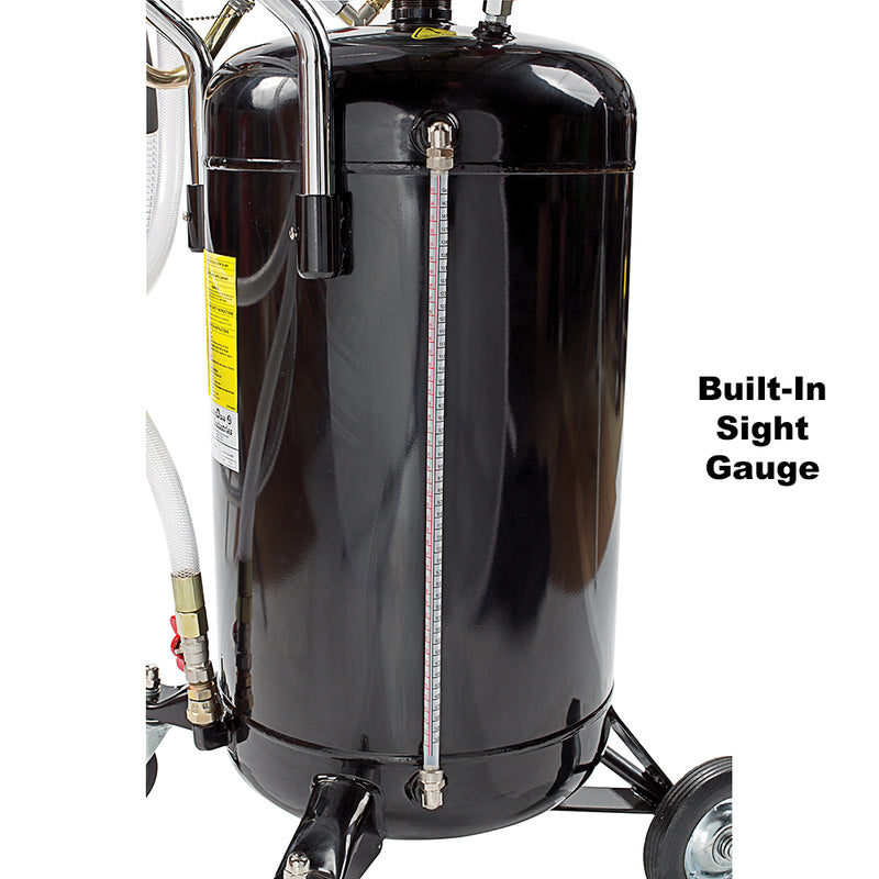20 Gallon Combination Fluid Evacuator & Oil Drain with Bowl | JDI-20COMBO-B