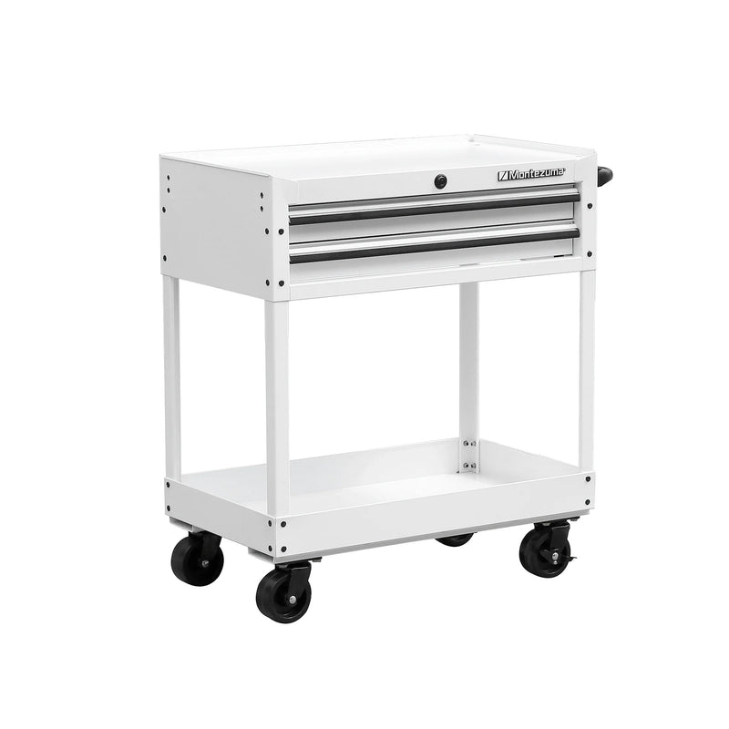 Montezuma MUC3102WB | 31 in.  2 Drawer Utility Cart - White
