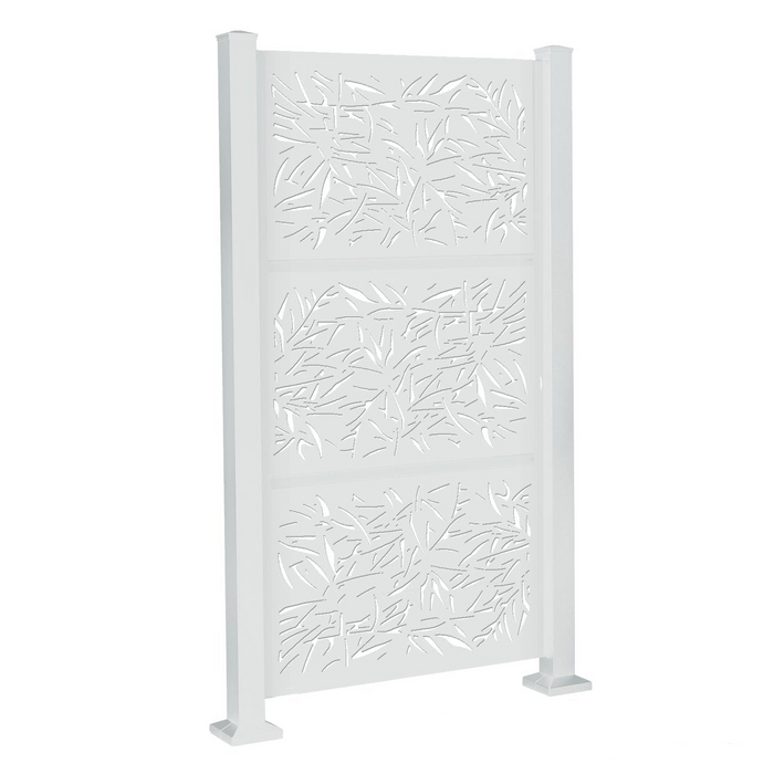 White Bamboo 6ft Privacy Screen Kit
