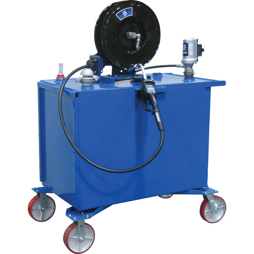 125 Gallon (1-Fluid) Steel Tank on Casters with 3:1 Pump Package