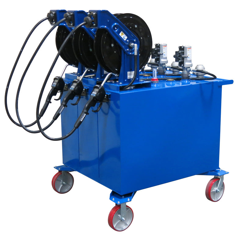 60 Gallon (3-Fluid) Steel Tank on Casters with 3:1 Pump Package ...