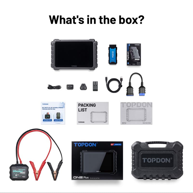 TDONEPLUSID | ONE Plus Identifix Bundle Diagnostic Tool & J2534 Prog. | TOPDON
