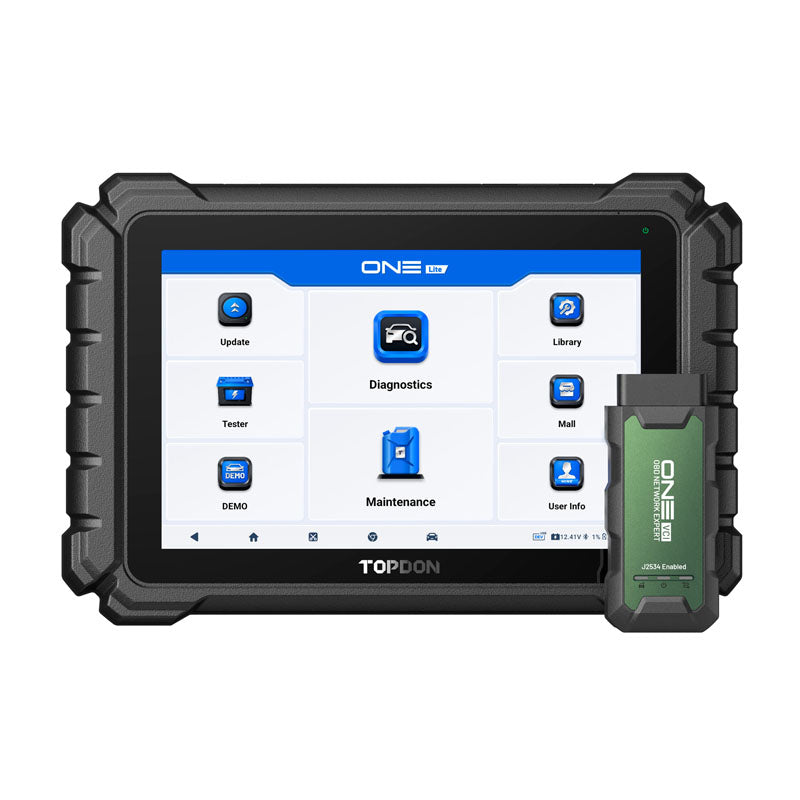 TDONELITE | ONE Lite Professional 10.1" Automotive Diagnostic Tool, J2534 Prog. | TOPDON