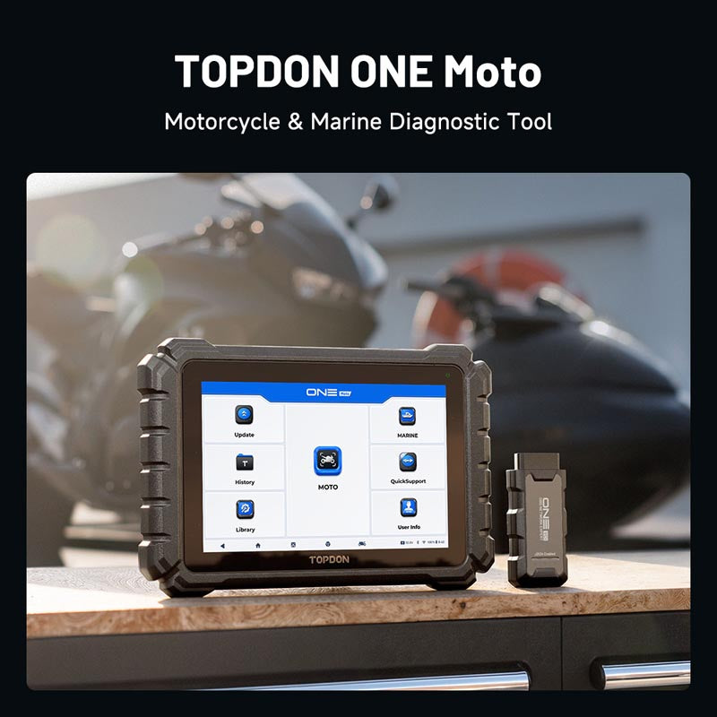 TDONEMOTO | ONE Moto 10.1" Motorcycle Diagnostic Tool | TOPDON