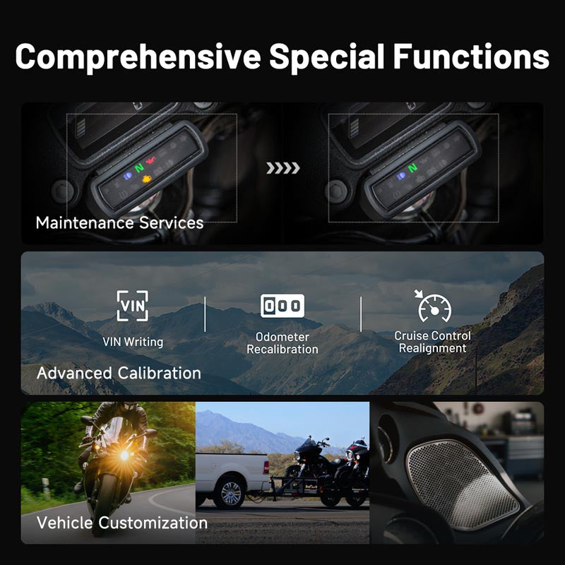 TDONEMOTO | ONE Moto 10.1" Motorcycle Diagnostic Tool | TOPDON