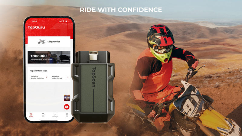 TOPSCANMOTO | TopScan Moto Wireless Motorcycle Diagnostic Tool | TOPDON