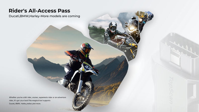 TOPSCANMOTO | TopScan Moto Wireless Motorcycle Diagnostic Tool | TOPDON