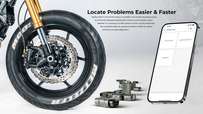 TOPSCANMOTO | TopScan Moto Wireless Motorcycle Diagnostic Tool | TOPDON
