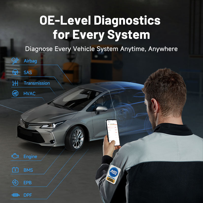 TSMASTER | TopScan Master Pocket-Size Bluetooth Scan Tool w/Bi-Directional Controls | TOPDON