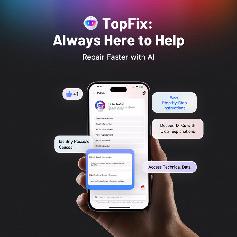TSMASTER | TopScan Master Pocket-Size Bluetooth Scan Tool w/Bi-Directional Controls | TOPDON