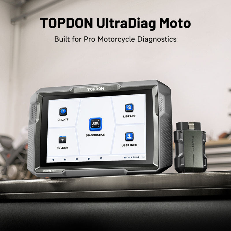 UDMOTO | UltraDiag Moto 8-inch Wireless Motorcycle Diagnostic Tool | TOPDON