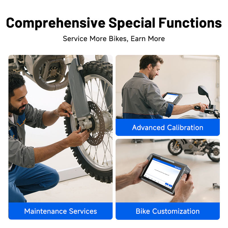 UDMOTO | UltraDiag Moto 8-inch Wireless Motorcycle Diagnostic Tool | TOPDON