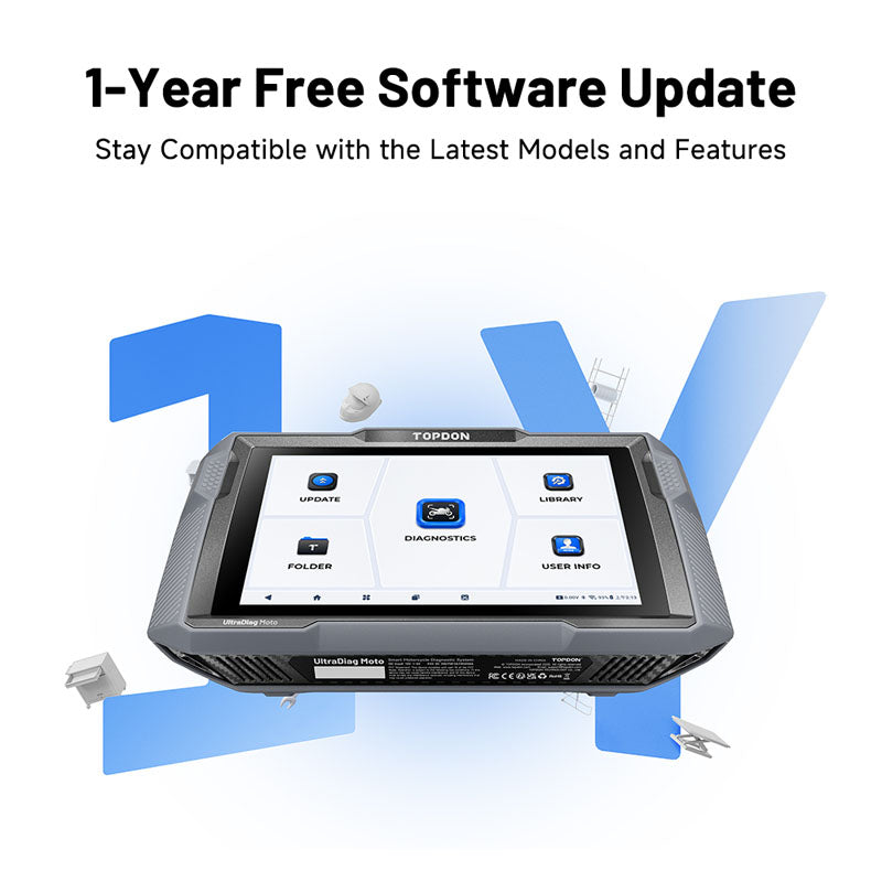 UDMOTO | UltraDiag Moto 8-inch Wireless Motorcycle Diagnostic Tool | TOPDON
