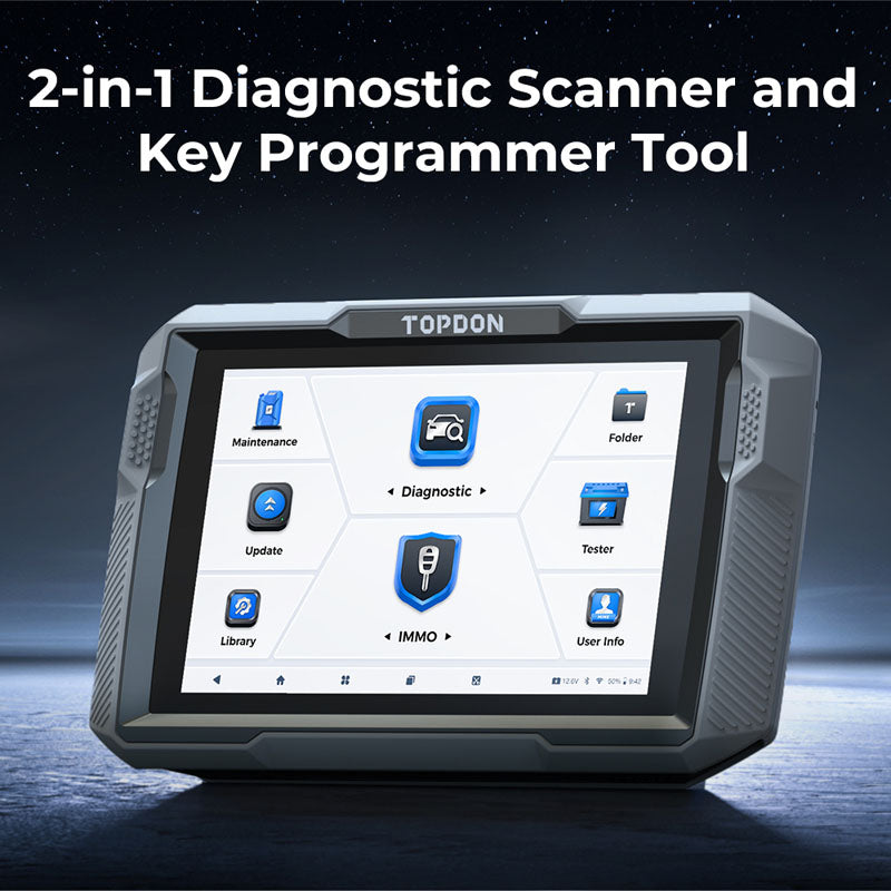 ULTRADIAG | UltraDiag 8" Scan Tool & Key Programming w/Bi-Directional Controls | TOPDON